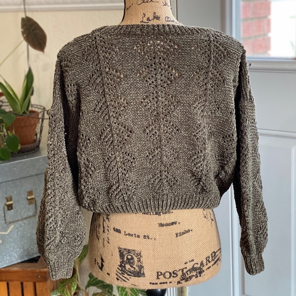 Small Olive Green POL Sweater - Picture 7 of 7